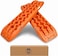 Auto Family Car Traction Boards Sand &amp; Snow Recovery Tracks, Heavy Duty Tire Grip Mats for Off-Road, Anti-Slip Recovery Pads for Mud, Sand, Snow &amp; Ice (Large - Orange)