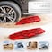Auto Family Car Traction Boards Sand &amp; Snow Recovery Tracks, Heavy Duty Tire Grip Mats for Off-Road, Anti-Slip Recovery Pads for Mud, Sand, Snow &amp; Ice (Small - Red)
