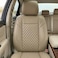 Auto Family Premium 5Pcs Set PU Leather Car Seat Cover Full Set, Universal Fit Auto Seat Covers, Luxury Interior Protector, Waterproof Seat Covers, Breathable Anti-Slip Car Seat Cushion (Beige)