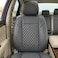Auto Family Premium 5Pcs PU Leather Car Seat Cover Full Set, Universal Fit Auto Seat Covers, Luxury Interior Protector, Waterproof Seat Covers, Breathable Anti-Slip Car Seat Cushion (Gray)