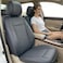Auto Family Premium 5Pcs PU Leather Car Seat Cover Full Set, Universal Fit Auto Seat Covers, Luxury Interior Protector, Waterproof Seat Covers, Breathable Anti-Slip Car Seat Cushion (Gray)
