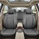 Auto Family Premium 5Pcs PU Leather Car Seat Cover Full Set, Universal Fit Auto Seat Covers, Luxury Interior Protector, Waterproof Seat Covers, Breathable Anti-Slip Car Seat Cushion (Gray)