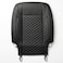 Auto Family Premium 5Pcs PU Leather Car Seat Cover Full Set, Universal Fit Auto Seat Covers, Luxury Interior Protector, Waterproof Seat Covers, Breathable Anti-Slip Car Seat Cushion (Black)