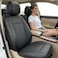 Auto Family Premium 5Pcs PU Leather Car Seat Cover Full Set, Universal Fit Auto Seat Covers, Luxury Interior Protector, Waterproof Seat Covers, Breathable Anti-Slip Car Seat Cushion (Black)