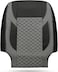 Auto Family Premium 5Pcs PU Leather Car Seat Cover Full Set, Universal Fit Auto Seat Covers, Luxury Interior Protector, Waterproof Seat Covers, Breathable Anti-Slip Car Seat Cushion (Gray Black)