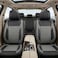 Auto Family Premium 5Pcs PU Leather Car Seat Cover Full Set, Universal Fit Auto Seat Covers, Luxury Interior Protector, Waterproof Seat Covers, Breathable Anti-Slip Car Seat Cushion (Gray Black)