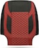 Auto Family Premium 5Pcs PU Leather Car Seat Cover Full Set, Universal Fit Auto Seat Covers, Luxury Interior Protector, Waterproof Seat Covers, Breathable Anti-Slip Car Seat Cushion (Maroon Black)