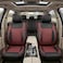 Auto Family Premium 5Pcs PU Leather Car Seat Cover Full Set, Universal Fit Auto Seat Covers, Luxury Interior Protector, Waterproof Seat Covers, Breathable Anti-Slip Car Seat Cushion (Beige Black)