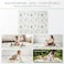 Auto Family 180 * 200cm Baby Play Mat Foam Folding Floor Mat, Soft Crawling Mat for Infants &amp; Toddlers, Non-Toxic Waterproof Reversible Kids Playmat, Thick Anti-Slip Activity Mat (Pink)