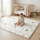 Auto Family 180 * 200cm Baby Play Mat Foam Folding Floor Mat, Soft Crawling Mat for Infants &amp; Toddlers, Non-Toxic Waterproof Reversible Kids Playmat, Thick Anti-Slip Activity Mat (Pink)