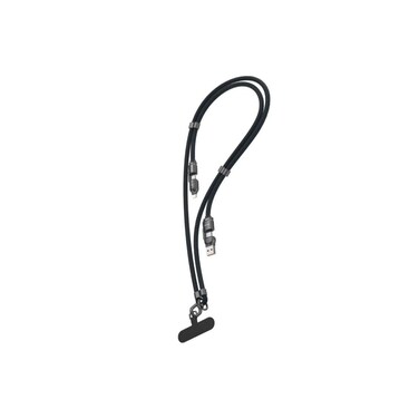 4-in-1 Braided Lanyard Cable 1.5M with Multi-Port High-Speed Fast Charging &amp; 240W Support