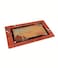 Dry Mate Pet Place Mate Dogs RED SWIRL BORDER / RED DOG HOUSE 12 X 20 Inches