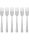 Digital Shoppy IKEA Salad Dessert Fork Stainless Steel - Pack of 6 (16 cm (6"))