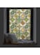 NALACAL Window Film Vinyl Non-Adhesive Privacy Film Stained Glass Window Film for Bathroom Shower Door Heat Control Anti UV 44.5x200cm