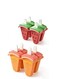 Sets of 8 Cavity Reusable Ice Lolly Moulds with Sticks Food-Grade Plastic Popsicle Moulds for DIY Ice Cream Juices Yogurt Safe Non-Toxic for Kids Baby Summer Home Use