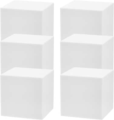 CRAFT MAGIC 6pcs Craft Foam Block   5x5x5cm   Rectangle Polystyrene Foam   Thermocol   Styrofoam   for Art Sculpting   Modeling   DIY Arts and Crafts   School office home