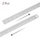 CRAFT MAGIC Heavy-Duty Stainless Steel Ruler (60cm/24inch 2-Pack) Durable Metal Measuring Ruler for School, Office &amp; Craft Projects &ndash; Precision Straight Edge Tool