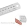 CRAFT MAGIC Heavy-Duty Stainless Steel Ruler (40cm16inch 1-Pack) Durable Metal Measuring Ruler for School, Office &amp; Craft Projects &ndash; Precision Straight Edge Tool