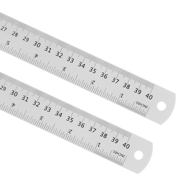 CRAFT MAGIC Heavy-Duty Stainless Steel Ruler (40cm16inch 1-Pack) Durable Metal Measuring Ruler for School, Office &amp; Craft Projects &ndash; Precision Straight Edge Tool