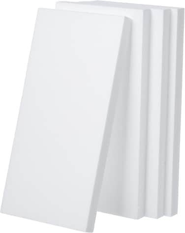 CRAFT MAGIC 4pcs Craft Foam Block   14x7x1 Inch   Rectangle Polystyrene Foam   Thermocol   Styrofoam   for Art Sculpting   Modeling   DIY Arts and Crafts   School office home