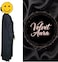 Velvet Aura Women&rsquo;s Embroidered Abaya with Hijab Set 52 size   Long Sleeve Maxi Dress   Modest Islamic Clothing for Women   Muslim Prayer Dress for Eid, Ramadan, and Everyday Wear