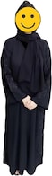 Velvet Aura Women&rsquo;s Embroidered Abaya with Hijab Set 54 size   Long Sleeve Maxi Dress   Modest Islamic Clothing for Women   Muslim Prayer Dress for Eid, Ramadan, and Everyday Wear