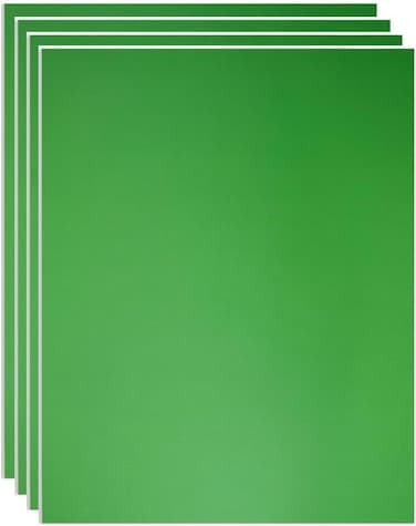 CRAFT MAGIC Foam Boards, A3 Foam Core Backing Board, Pack of 4 GREEN 5mm Thickness Mat Boards Poster Boards Polystyrene Signboard Perfect for Presentations, School, Office &amp; Art Projects