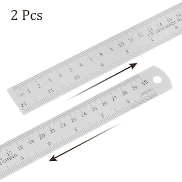 CRAFT MAGIC Heavy-Duty Stainless Steel Ruler (30cm12inch 1-Pack) Durable Metal Measuring Ruler for School, Office &amp; Craft Projects &ndash; Precision Straight Edge Tool