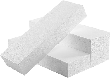 CRAFT MAGIC 12pcs Craft Foam Block   40x10x4cm   Rectangle Polystyrene Foam   Thermocol   Styrofoam   for Art Sculpting   Flower Arrangements   Modeling   DIY Arts and Crafts   School office home