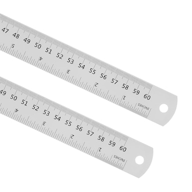 CRAFT MAGIC Heavy-Duty Stainless Steel Ruler (60cm/24inch 1-Pack) Durable Metal Measuring Ruler for School, Office &amp; Craft Projects &ndash; Precision Straight Edge Tool
