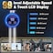 Massage Gun Deep Tissue Massager, Handheld Cordless Tapping Massager LED Touch Screen with 10 Different Massage Heads 99 Speeds for Legs, Back, Body Pain Relief, Ache Relief