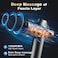 Massage Gun Deep Tissue Massager, Handheld Cordless Tapping Massager LED Touch Screen with 10 Different Massage Heads 99 Speeds for Legs, Back, Body Pain Relief, Ache Relief