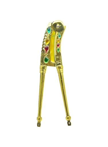 RAJ BRASS NUT CUTTER , LARGE , SILVER, 23.5 cm, SC0008, SUPARI CUTTER , NUTS CUTTER , (Sarota, Sudi &amp; Adkitta)