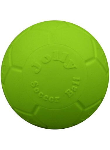 Jolly Pets Medium Soccer Ball Floating-Bouncing Dog Toy, 6 inch Diameter, Apple Green (SB06 GR)