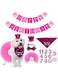 SKEIDO Dog Birthday Outfit Girl Dog Birthday Bandana Girl Tutu Skirt Birthday Number Crown Hat Bowtie Happy Birthday Banner for Pet Puppy Dog Birthday Party Supplies