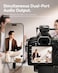 Hollyland  Lark M2S Wireless Streaming Microphone System, Compact Clip-On Audio Recorder for Mobile Content Creation