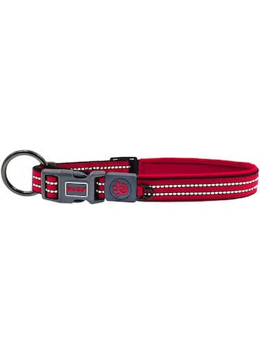Doco Dcv006L Vario O Ring Collar With Reflective Stitching, Large, Red