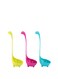 Soup Ladle Spons Loch Ness Monster Spoon Cute Kitchenware Household Gadgets 3 PCS Dinosaur Long Handle Standing Plastic Generic Cartoon Design (Lake Blue/Grass Green/Rose Red)