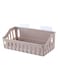 Punch Free Storage Holder For Kitchen And Bathroom Brown 27*9*11cm