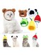 Weewooday 5 Pieces Cat Hat Cat Costume Bunny Hat with Ears Funny Banana Pineapple Cat Hat for Cats and Small Dogs Kitten Puppy Party Costume Accessory Headwear (Lovely Style)