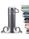 ELTERAZONE Vacuum Insulated Flask 500ml/17.6oz Stainless Steel Thermo Bottle with Cup for Coffee Water Hot and Cold Drink Flasks (Gray)