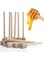 Arabest Honey Dipper Sticks, Mini Wood Honey Dipper Sticks, Small Honey Dipper Honey Stirrer, Honey Wand for Honey Jar Dispense Drizzle Honey And Wedding Party Favors (Pack of 6)