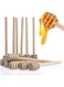 Arabest Honey Dipper Sticks, Mini Wood Honey Dipper Sticks, Small Honey Dipper Honey Stirrer, Honey Wand for Honey Jar Dispense Drizzle Honey And Wedding Party Favors (Pack of 6)