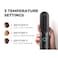 TYMO HC120 PORTA Mini Cordless Hair Straightener Brush with USB Rechargeable Feature, Black