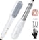 Wavytalk Pro Steam Straightener Brush, Steamline Pro 3 in 1 Straightening Brush, Steam Reduces Damage, Nourishes Hair, and Expedites Straightening, White