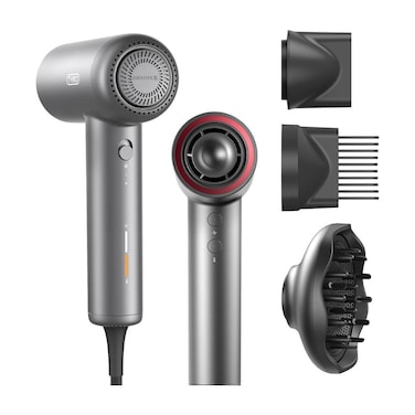 TYMO HC602G Hair Dryer with Adjustable Diffuser, Low-Noise Hairdryer, 3 Speeds &amp; 4 Temps with Cool-Shot for Professional Styling