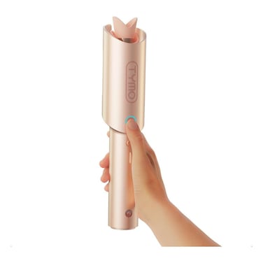 TYMO CURLGO Cordless Automatic Curling Iron for Medium Hair (14&rdquo;-22&rdquo;), Gold Pink