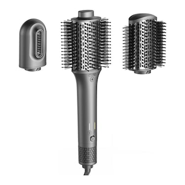 TYMO 3-in-1 Round Hot Air Brush, High-Speed Blow Out Styler &amp; Straightener, Grey