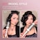 TYMO STYLUX Thermal Brush - Heated Round Curling Brush, Blowout Volumizer with Flexi-Fit Tech for Hair Styling, Curling Styler Tool, Hair Straightener and Curler 2 in 1, Dual Voltage, Gold, 44mm