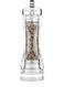 Acrylic Pepper Mill Grinder, Manual Pepper Grinder with Adjustable Coarseness, Clear Acrylic Salt &amp; Pepper Mill for Kitchen, Pepper Crusher Household Spice Ginder Dining Table Use 16.5cm